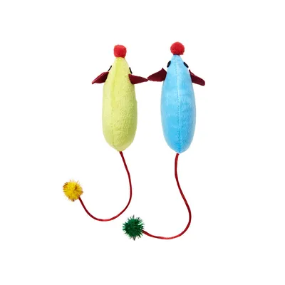 Brinquedo Kit Ratinhos Pelúcia CatNip HomePet