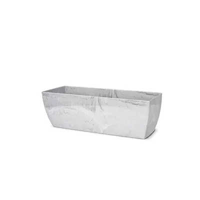 Cachepô Jardineira Elegante Branco Carrara Nutriplan
