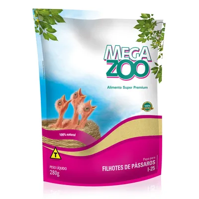 Papa para Filhote de Pássaros Megazoo