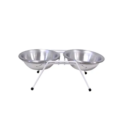 Comedouro Duplo com Suporte Royale