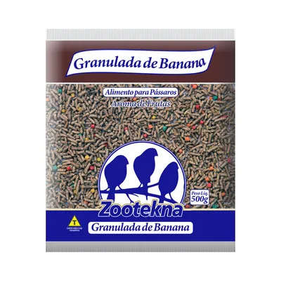 Ração para Pássaros Granulada Banana Zootekna