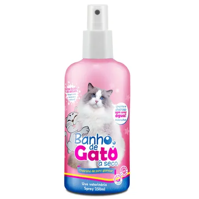 Spray Banho de Gato a Seco Puro Glamour CatMyPet