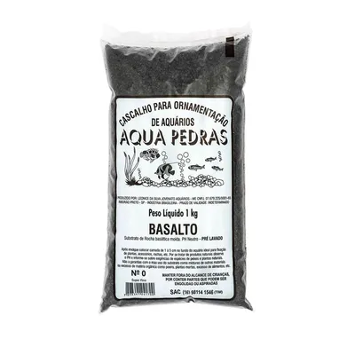 Substrato para Aquários Basalto Aqua Pedras Nº 0