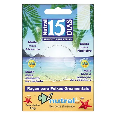 Ração Nutral Férias para Peixes Ornamentais