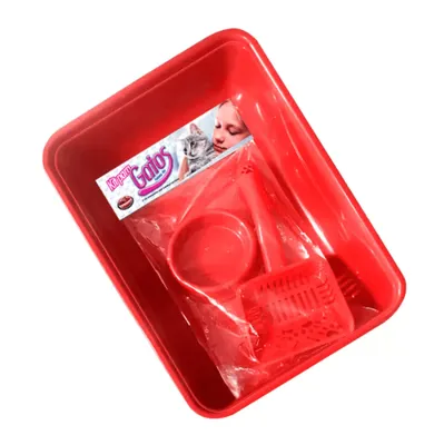 Kit para Gatos Furação Pet Vermelho