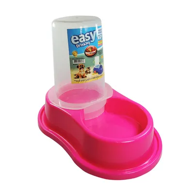 Bebedouro Plástico Anti-Formiga Automático Furacão Pet Rosa
