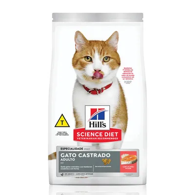 Ração Hill's Gatos Adultos Castrados Salmão