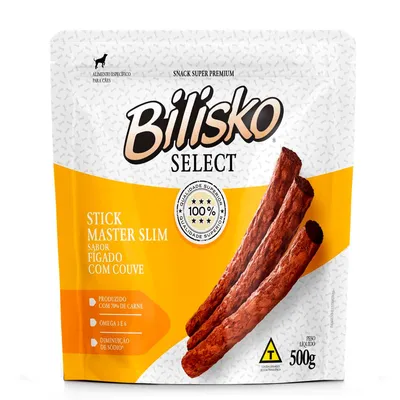 Petisco Bilisko Palito Fino para Cães Fígado com Couve