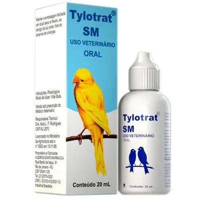 Tylotrat SM para Pássaros Santa Marina