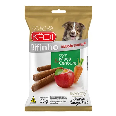 Bifinho Maçã e Cenoura Kadi para Cães