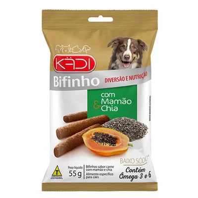 Bifinho Mamão e Chia Kadi para Cães