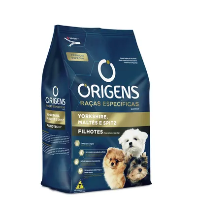 Ração Origens Cães Filhotes Raças Específicas Yorkshire, Maltês e Spitz