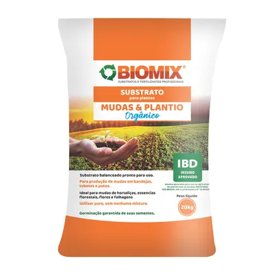 Substrato para Plantas, Mudas e Plantio Orgânico Biomix