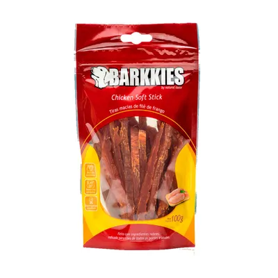 Petisco Natural Cães Barkkies Soft Stick Frango