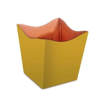 Cachepot Pote Floral Atlanta Dourado