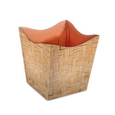 Cachepot Pote Floral Atlanta Bambu Trançado