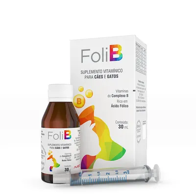 Suplemento Foli B para Cães e Gatos