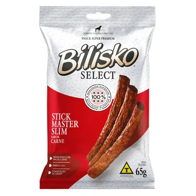 Petisco Bilisko Palito Fino de Carne para Cães