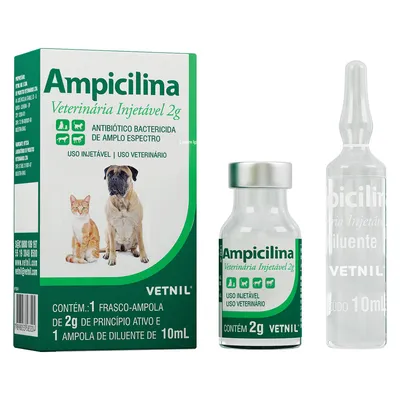 Ampicilina Injetável Antibiótico Bactericida