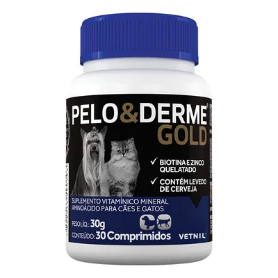 Pelo e Derme Gold Cães e Gatos Vetnil