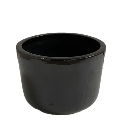 Cachepô Cerâmica Helena Preto Vasos Tupã