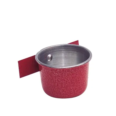 Caneca com Aba para Pássaros Tudo Pet Vermelha