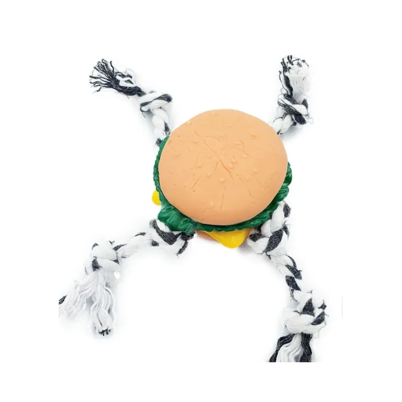 Brinquedo Hamburguer Com Corda Animania