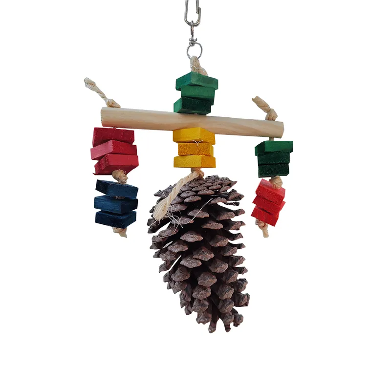 Pinha com Pêndulo Colorido Triplo Real Brinquedos Pet