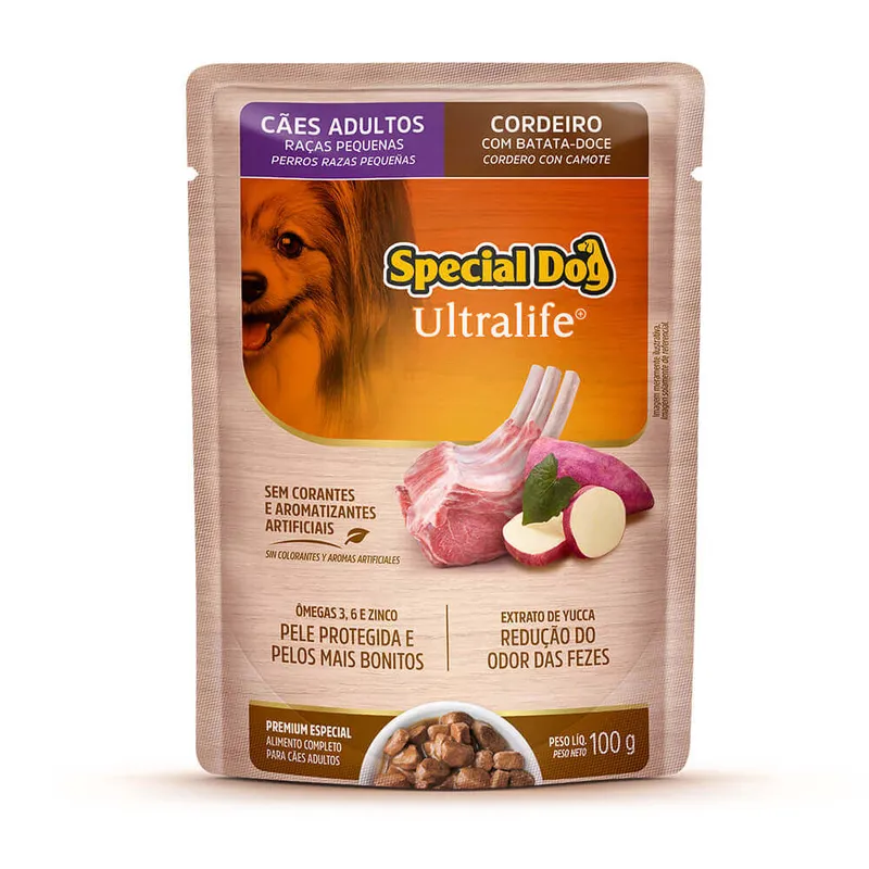 Ração Úmida Special Dog Ultralife Cães Adultos Raças Pequenas Cordeiro