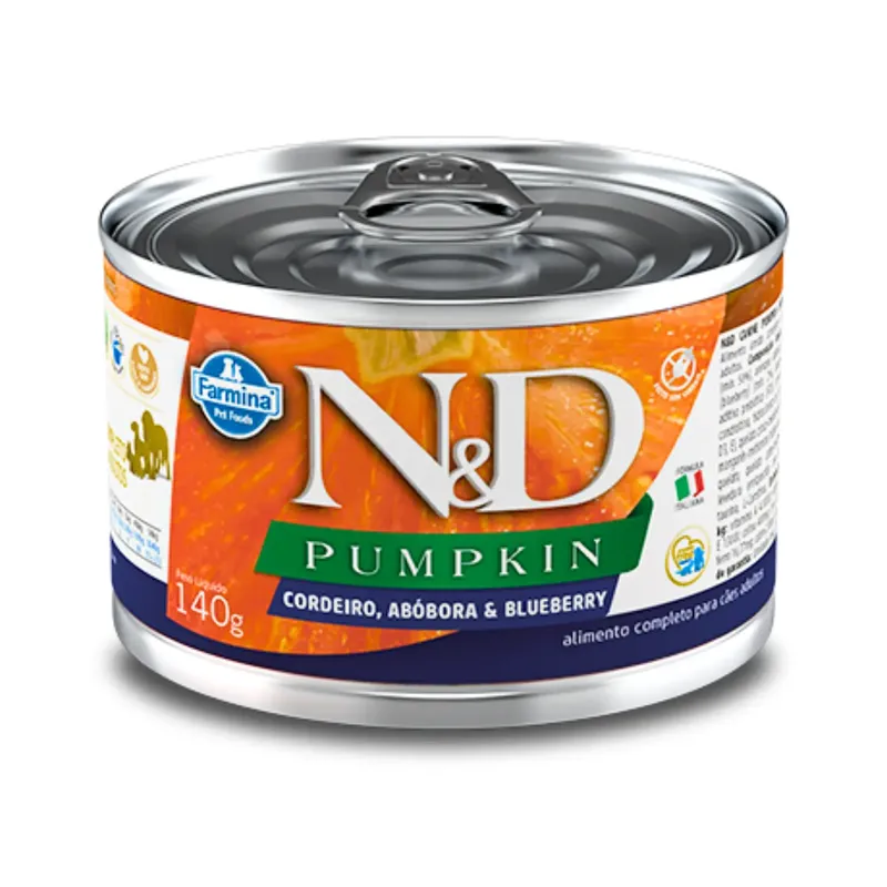 Ração Úmida N&D Pumpkin Cães Cordeiro e Blueberry