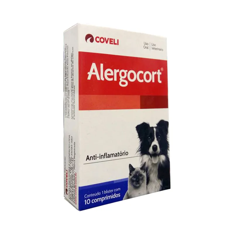 Alergocort Coveli Anti-inflamatório para Cães e Gatos